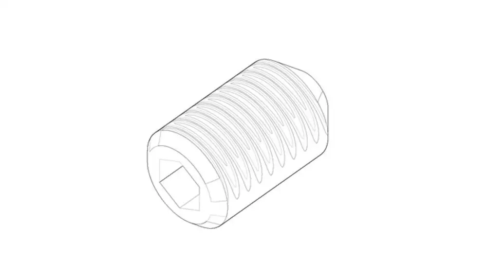 DORNBRACHT Befestigung Gewindestift ERSATZTEILE 093111036 M5 x 8 mm, 09311103690 Galeriebild 1